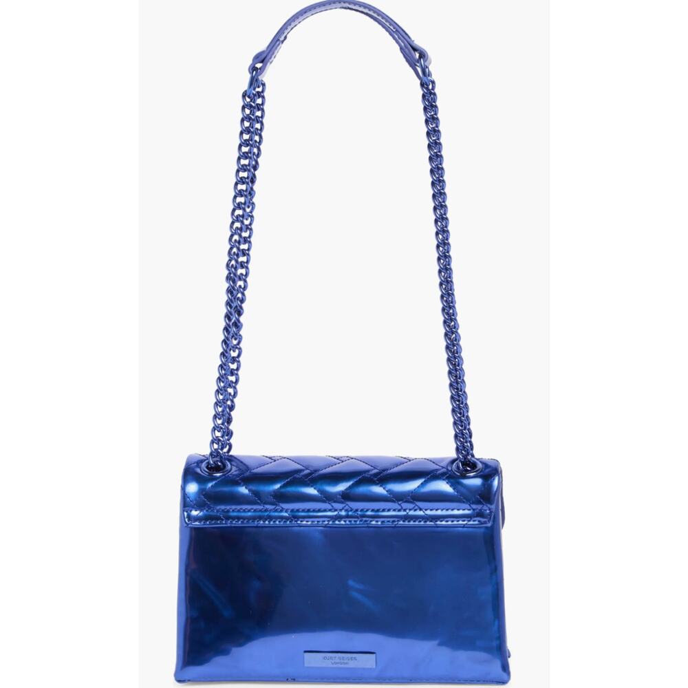 Kurt Geiger London Medium Kensington Metallic Convertible Shoulder Bag NWT - Picture 4 of 7